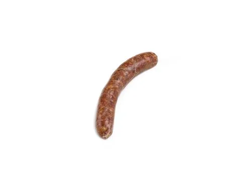 Sausage on white Stock-Fotos