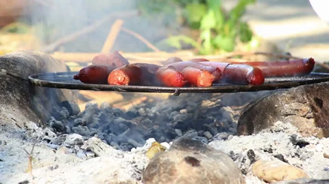 Sausages Close-Up Stock Footage 27845016