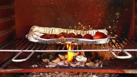 Sausages on the grill Vidéo 91308801