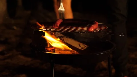 Sausages on the Grill 库存影片 96449385