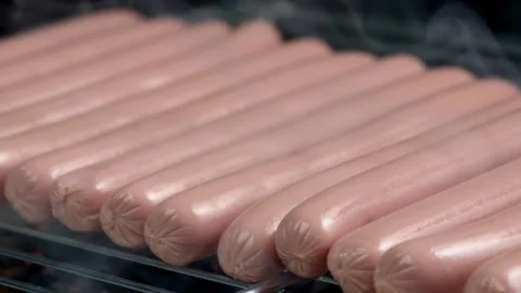 Sausages Grilling on BBQ Stock Footage 314894172