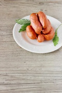 Sausages for grilling Stock Photos