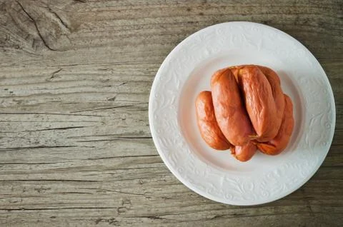Sausages for grilling Stock Photos