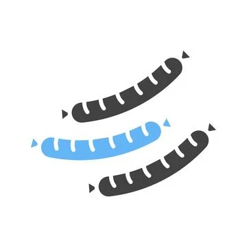 Sausages icon vector image. Stock Illustration