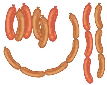 Sausages Stock Illustration