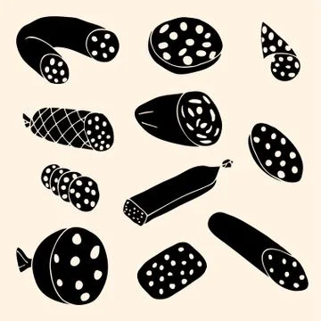 Sausages Illustrazione stock