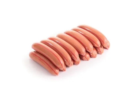 Sausages isolated Stock Photos