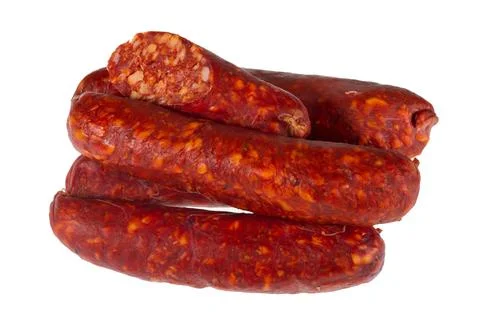 Sausages isolated on white background Фото