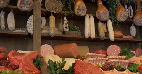 Sausages meat Stock Footage 52878193