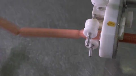 Sausages production at a meat processing factory Stock Footage 77728154