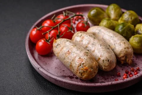 Sausages vegetable protein seitan meatless soy wheat classic taste vegetari.. Stock Photos