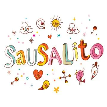 Sausalito Stock Illustration