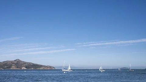 Sausalito Richardson Bay Video stock 88741785