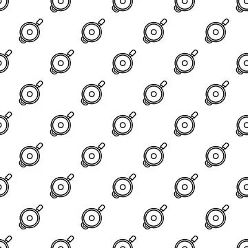 Saute fry pan pattern seamless 스톡 일러스트