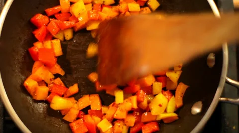 Saute Vegetables 01 HD Stock-Footage 39202854
