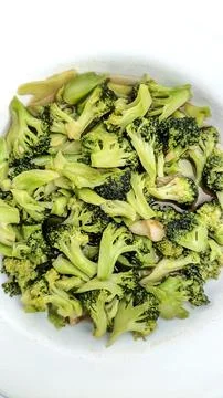 Sauteed Broccoli Stock Photos