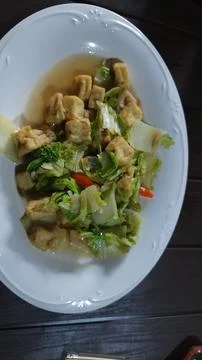 Sauteed chicory 写真素材