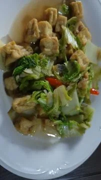 Sauteed chicory Stock Photos