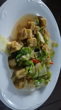 Sauteed chicory Stock Photos