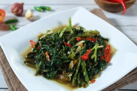 Sauteed kale Stock Photos