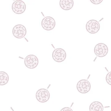 Sauteed onion glyph seamless pattern Stock Illustration