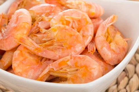 Sauteed Shrimp Stock Photos