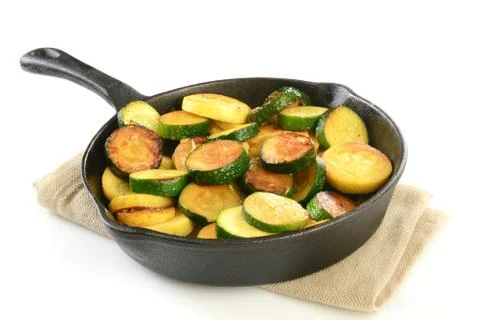 Sauteed squash Stock Photos