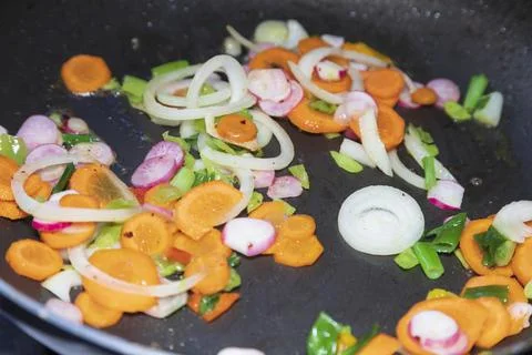 Sautéed Vegetables Foto stock