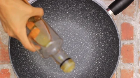 Sautéing Onions Stock Footage 122745147