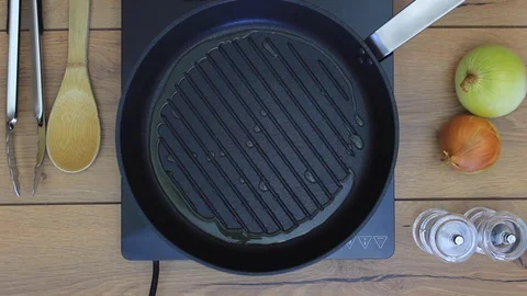 Sautéing Onions Stock Footage 122746108