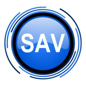 Sav icon. Illustrazione stock
