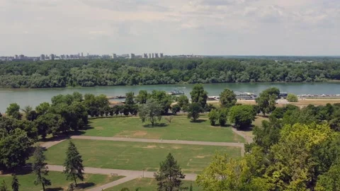 Sava river Belgrade Stock Footage 157393917