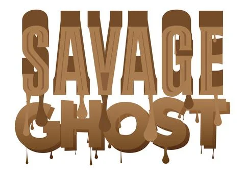 Savage Ghost. Graffiti tag. Abstract modern street art decoration performed.. Stock Illustration