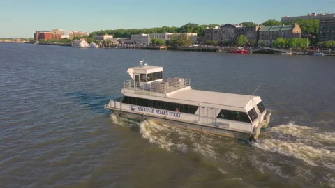 Savannah Belles Ferry 스톡 동영상 155316111