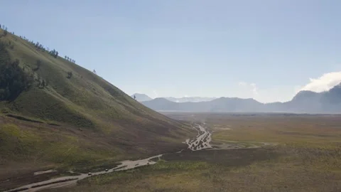Savannah in Bromo Stock Footage 250480365