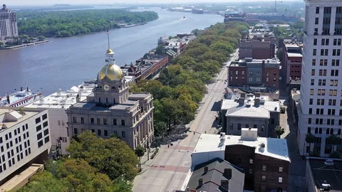 Savannah Empty Streets Vídeo Stock 127363871