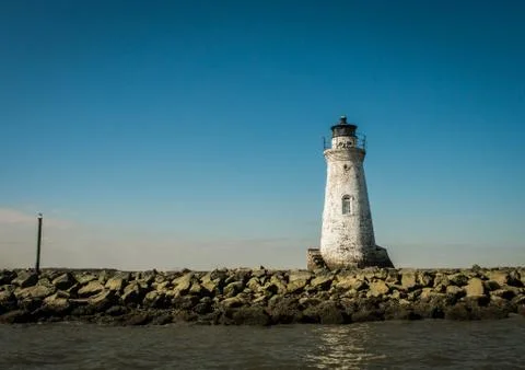 Savannah Lighthouse 库存照片