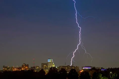 Savannah Lightning Bolt Stock Photos