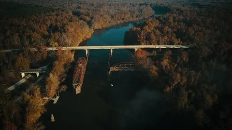 Savannah River Bridge Crossing Vidéo 97456708