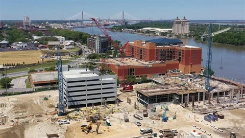 Savannah River Landing Project April 2019 库存影片 106943718