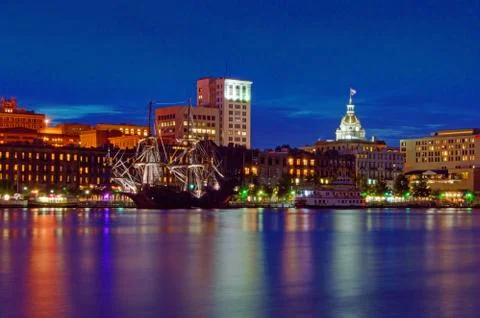 Savannah River Reflections Stock Photos