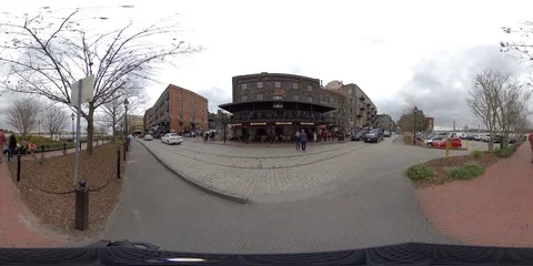 Savannah riverfront 2 360vr injected Stock Footage 103181916