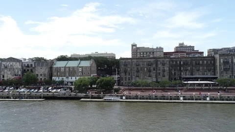 Savannah Riverfront Video stock 96121736