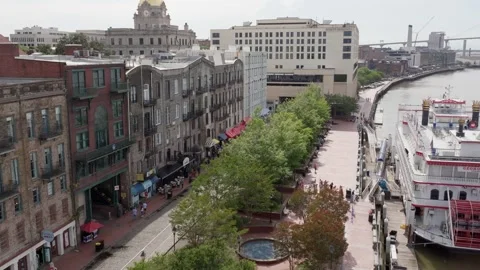 Savannah Riverwalk 35 Stock Footage 276955056