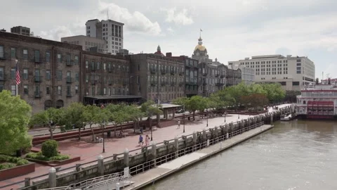 Savannah Riverwalk 37 Stock Footage 276955120