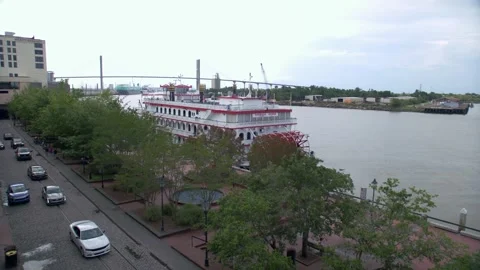 Savannah Riverwalk 4 Stock Footage 276955456