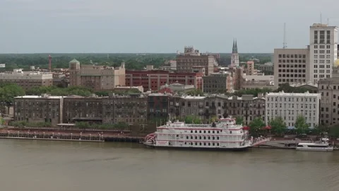Savannah Riverwalk 41 Stock Footage 276955201