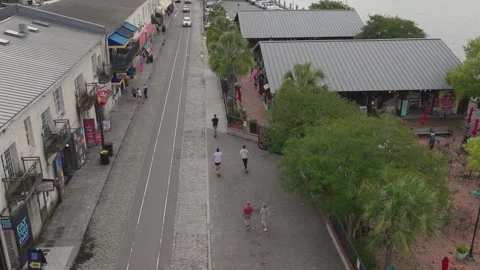Savannah Riverwalk 48 Stock Footage 276955418