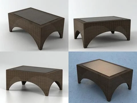 Savannah small table 3D Model