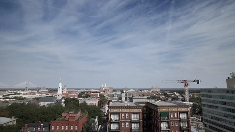 Savannah Time Lapse Crane Stock Footage 128554341